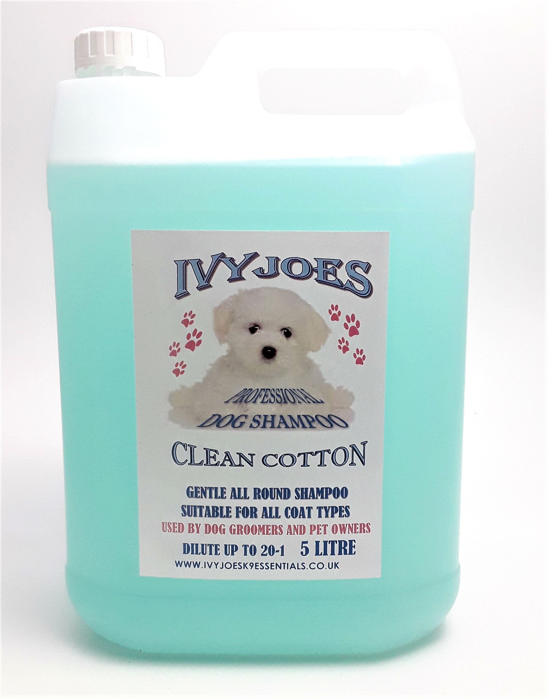 Clean Cotton Dog Shampoo 1 Litre And 5 Litre